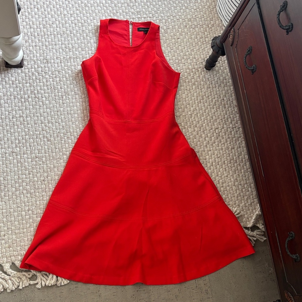 Banana Republic Vibrant Red Midi Dress